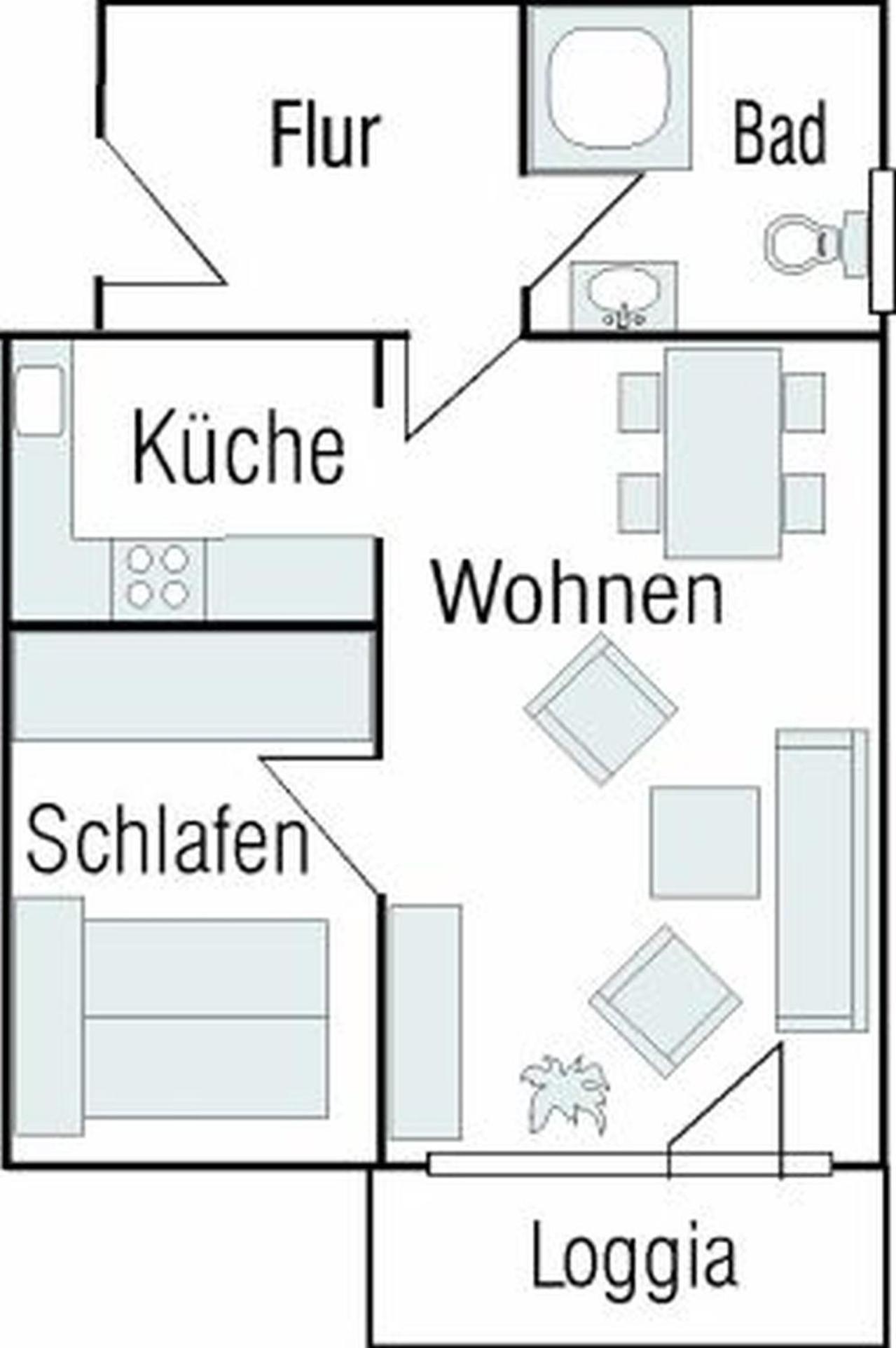 4-21, Friedrichstr, Im Herzen Westerlands, Sehr Strandnah, Balkon, 2 Zi Bagian luar foto